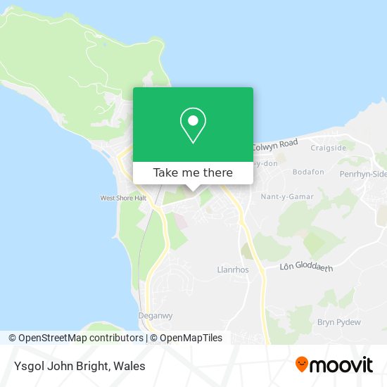 Ysgol John Bright map