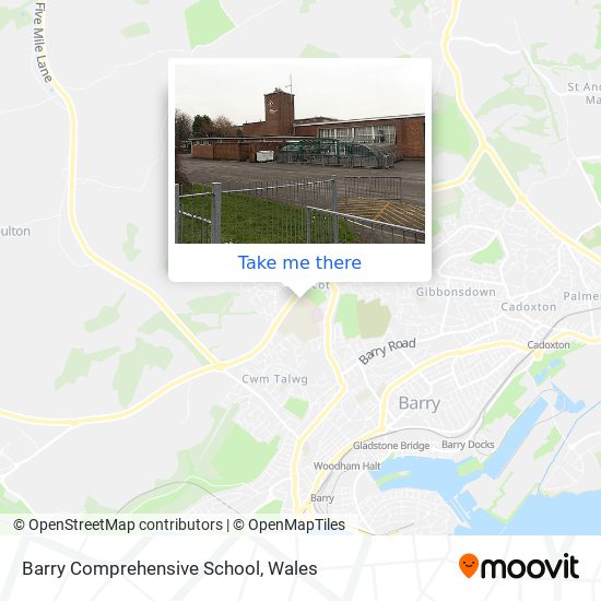 Barry Comprehensive School map