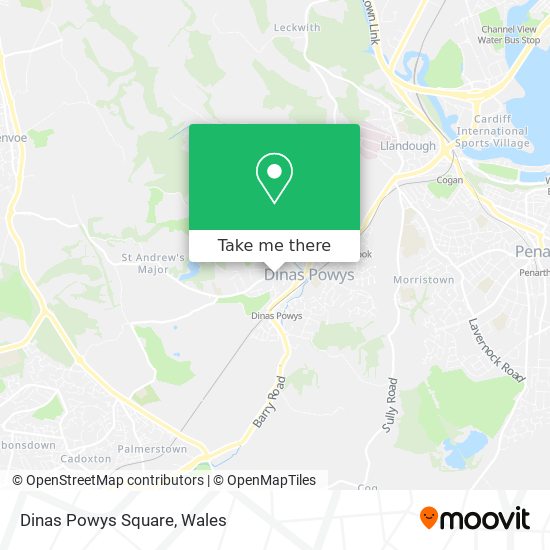 Dinas Powys Square map