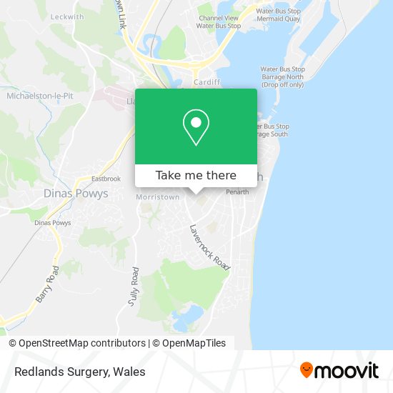 Redlands Surgery map