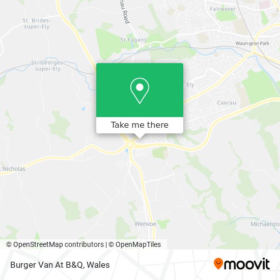 Burger Van At B&Q map