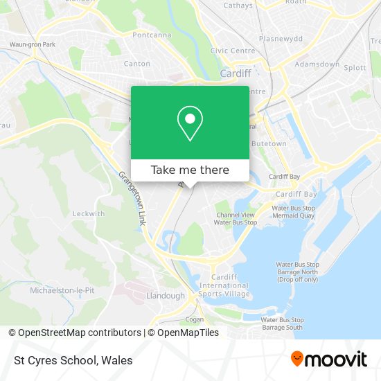 St Cyres School map
