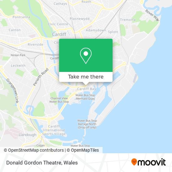 Donald Gordon Theatre map