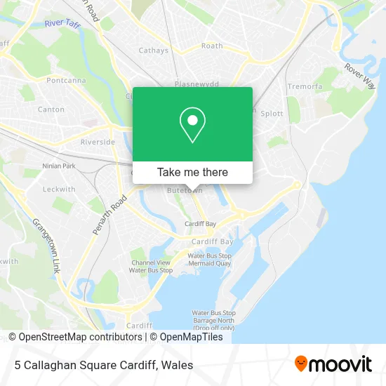 5 Callaghan Square Cardiff map