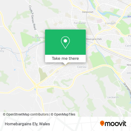 Homebargains Ely map