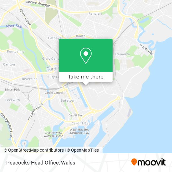 Peacocks Head Office map
