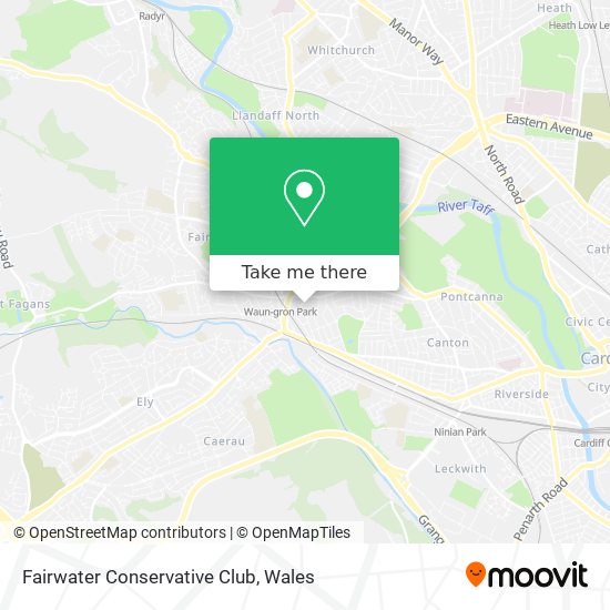 Fairwater Conservative Club map