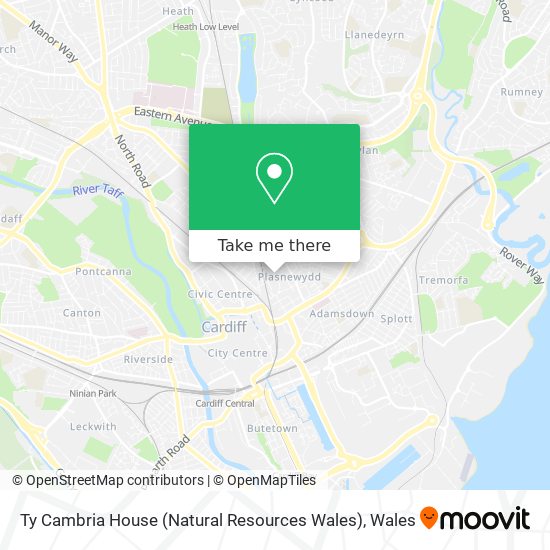 Ty Cambria House (Natural Resources Wales) map