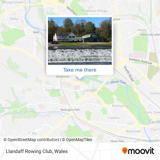 Llandaff Rowing Club map