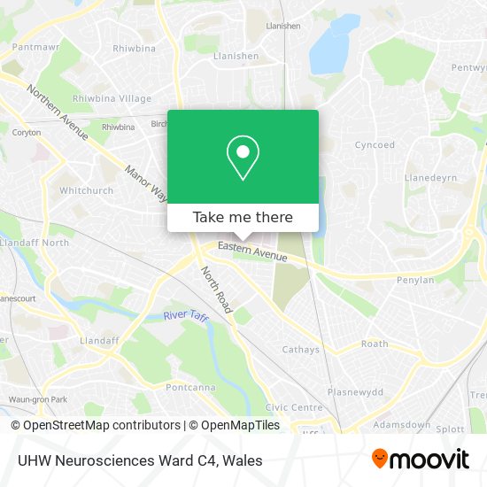 UHW Neurosciences Ward C4 map