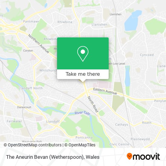 The Aneurin Bevan  (Wetherspoon) map