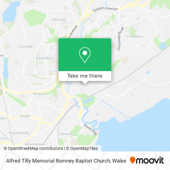 How to get to Alfred Tilly Memorial Rumney Baptist Church in Cardiff by ...