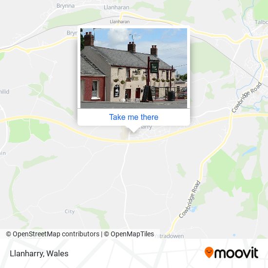 Llanharry map