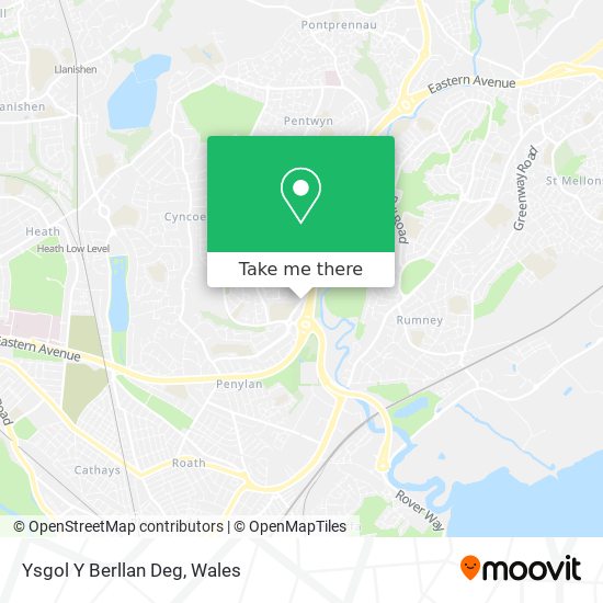 Ysgol Y Berllan Deg map