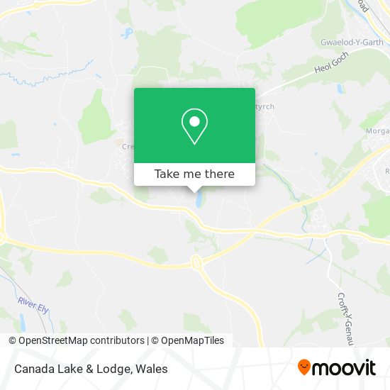 Canada Lake & Lodge map