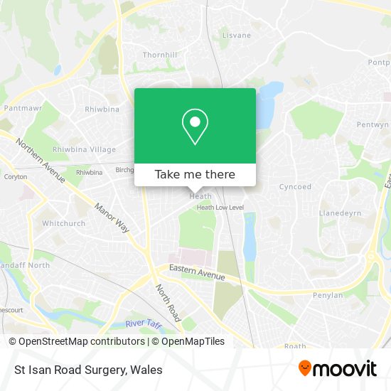 St Isan Road Surgery map