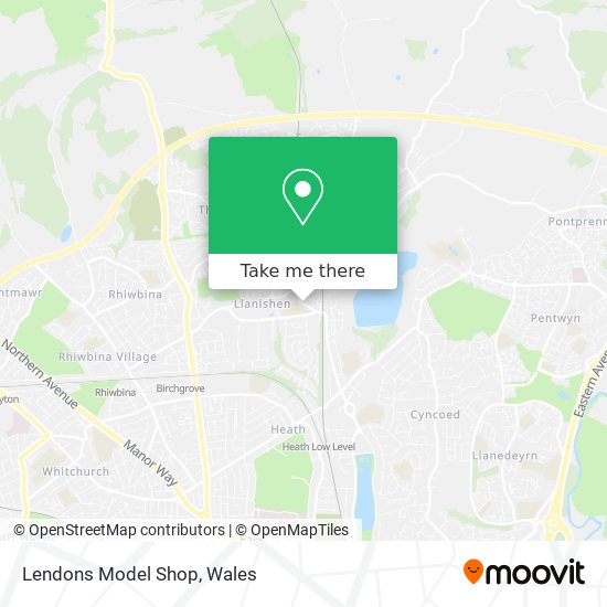 Lendons Model Shop map