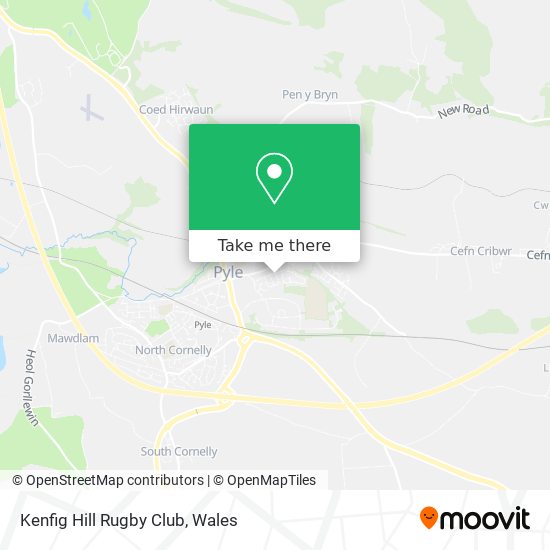 Kenfig Hill Rugby Club map