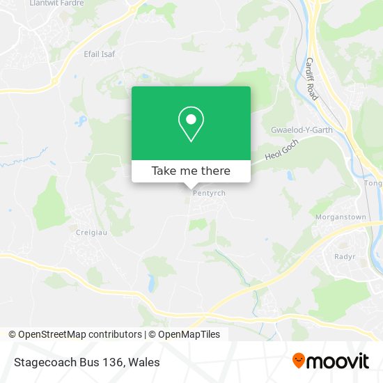 Stagecoach Bus 136 map