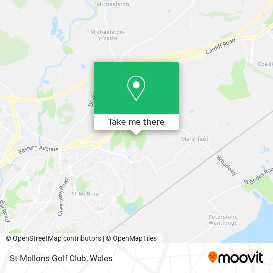 St Mellons Golf Club map