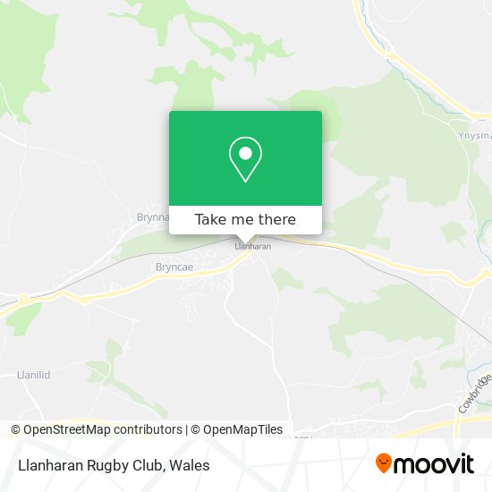 Llanharan Rugby Club map