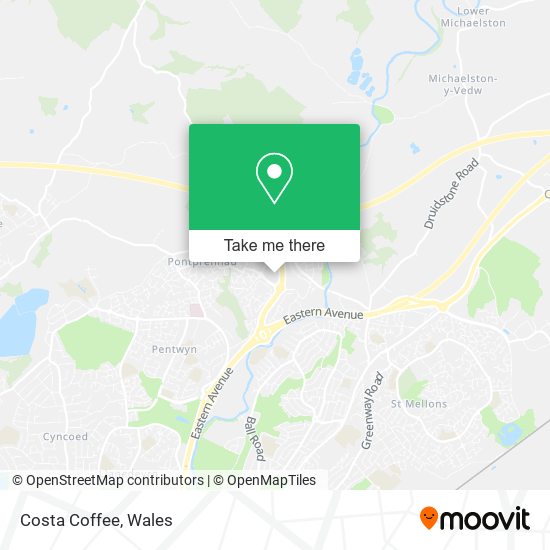 Costa Coffee map