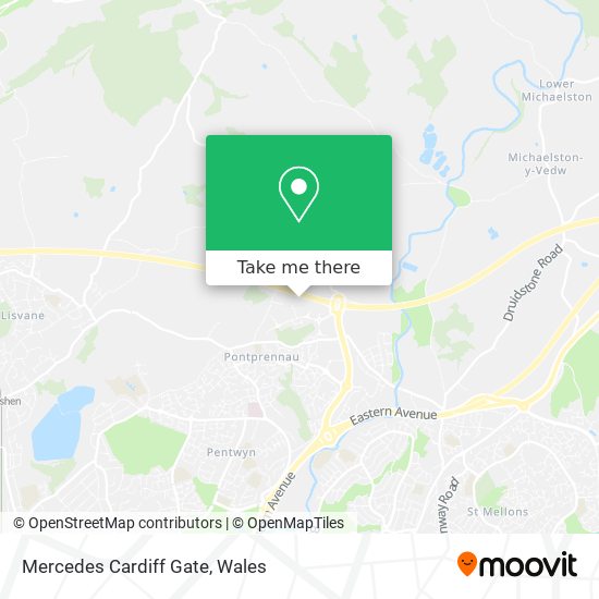 Mercedes Cardiff Gate map