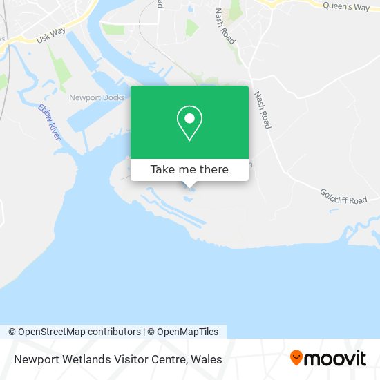 Newport Wetlands Visitor Centre map