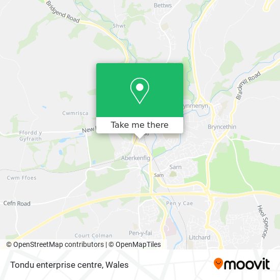 Tondu enterprise centre map