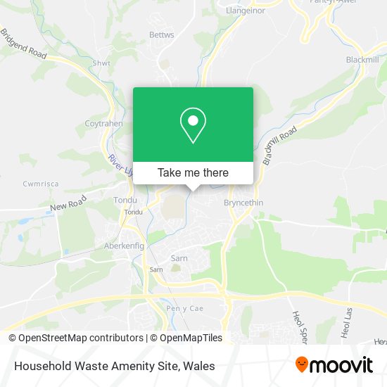 Household Waste Amenity Site map