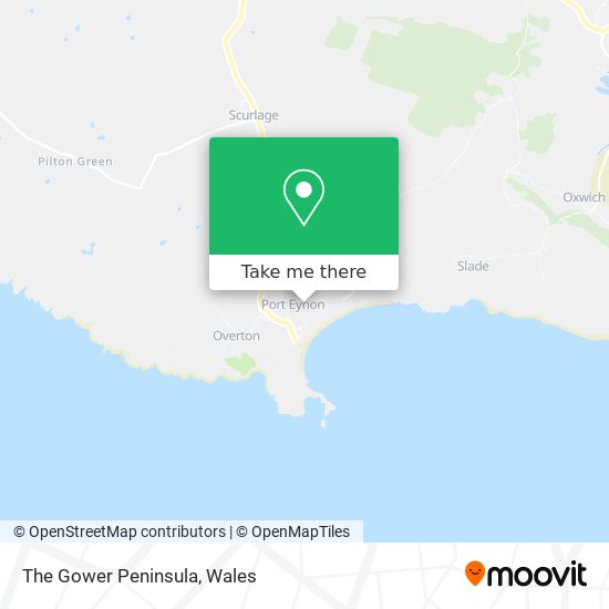 The Gower Peninsula map