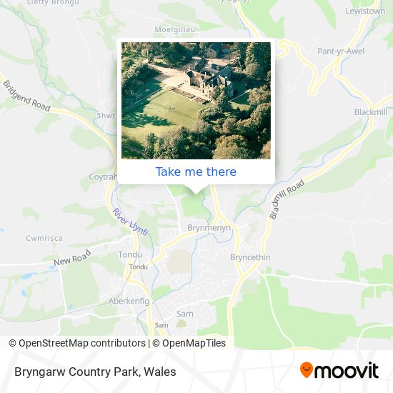 Bryngarw Country Park map