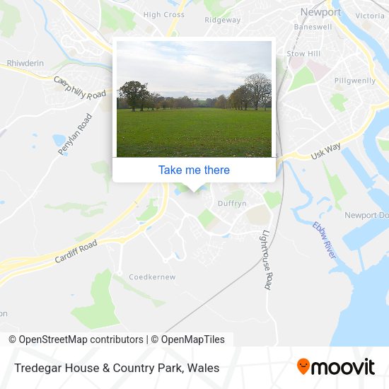 Tredegar House & Country Park map