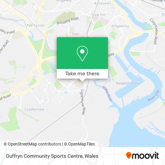 Duffryn Community Sports Centre map