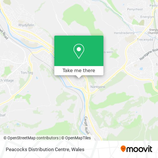 Peacocks Distribution Centre map