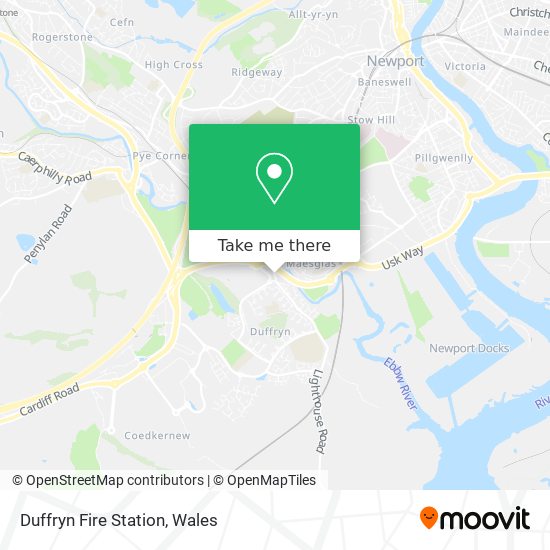 Duffryn Fire Station map