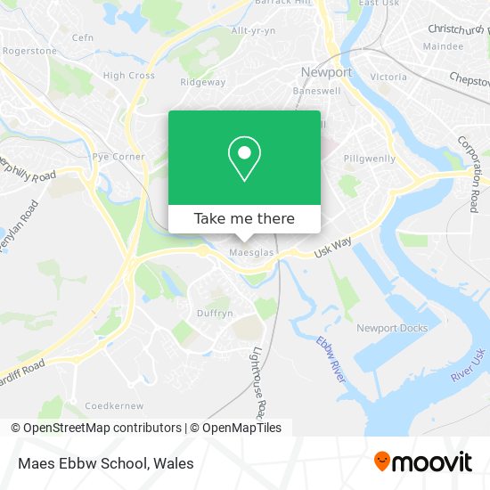 Maes Ebbw School map