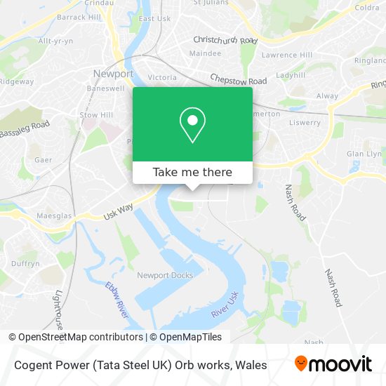 Cogent Power (Tata Steel UK) Orb works map