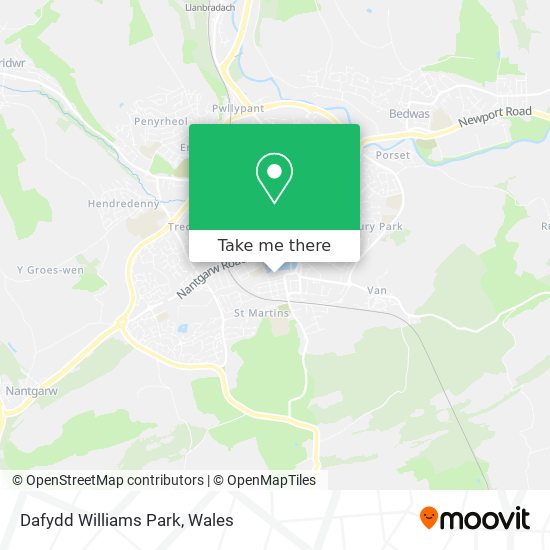 Dafydd Williams Park map