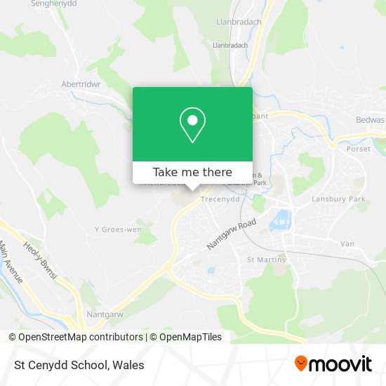 St Cenydd School map