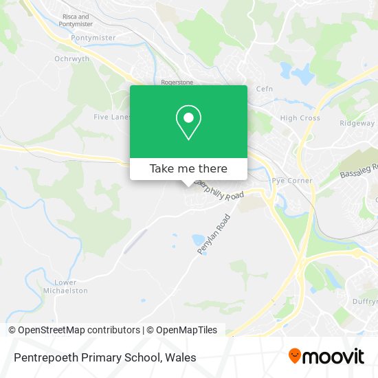 Pentrepoeth Primary School map