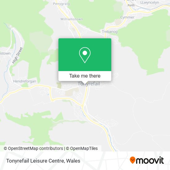 Tonyrefail Leisure Centre map