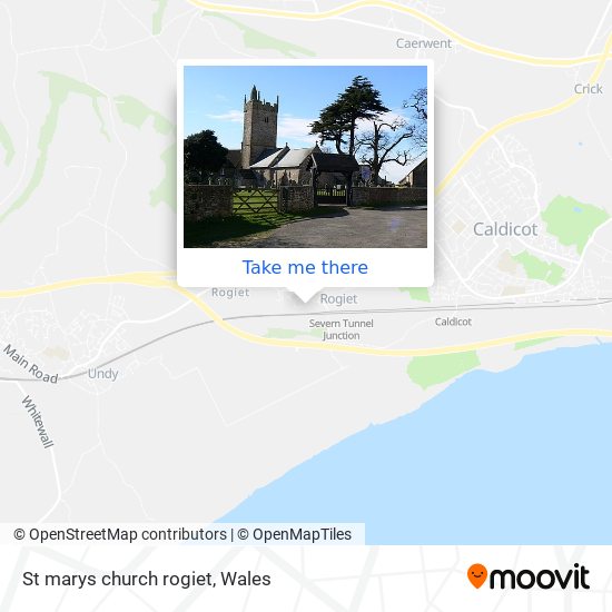 St marys church rogiet map
