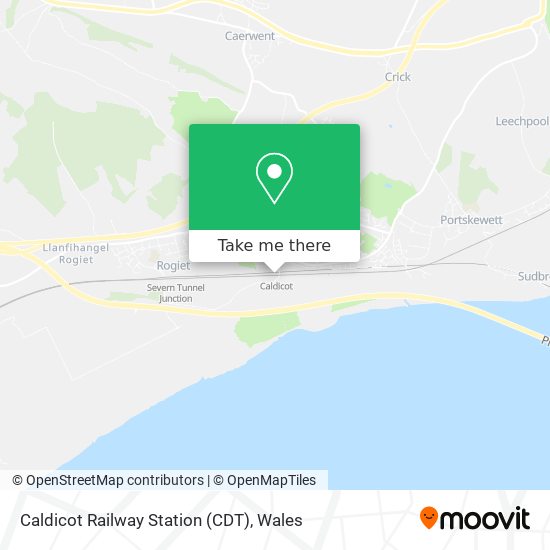 Caldicot Railway Station (CDT) map