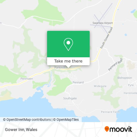 Gower Inn map