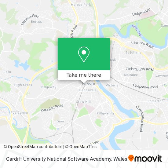 Cardiff University National Software Academy map