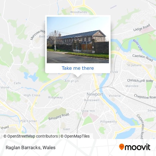 Raglan Barracks map