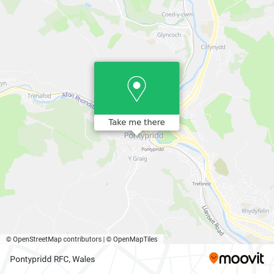Pontypridd RFC map