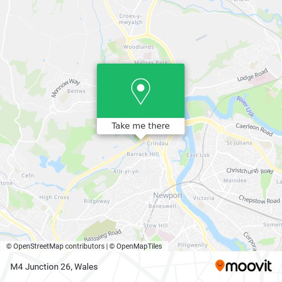 M4 Junction 26 map