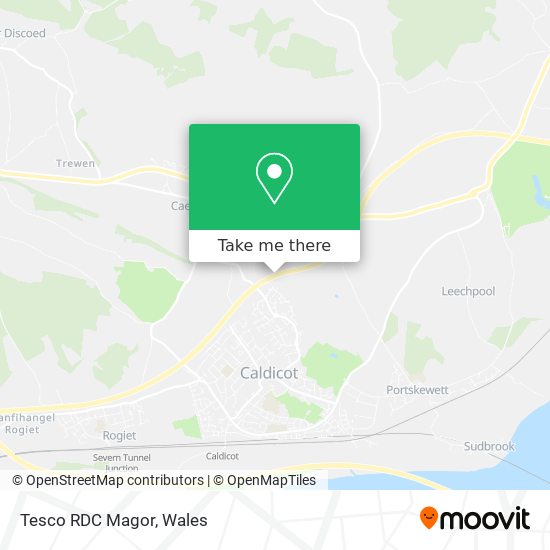 Tesco RDC Magor map